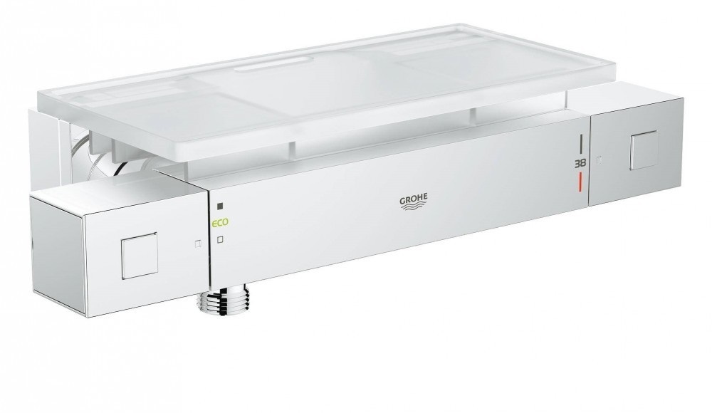 Смеситель для душа с термостатом Grohе Grohtherm Cube с полочкой хром 34491000