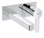 Смеситель для раковины однорычажный настенный скрытый Grohe Lineare хром 23444000