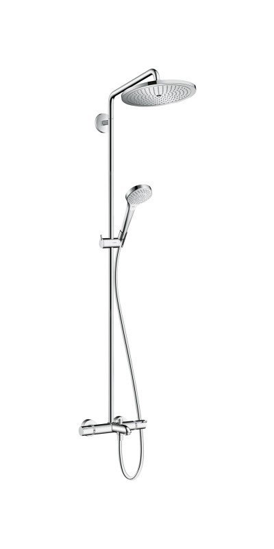 Душевая система Hansgrohe коллекция Croma Select S Showerpipe 280 1jet с термостатом для ванны хром 26792000