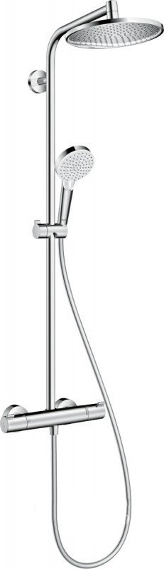 Душевая система Hansgrohe коллекция Crometta S Showerpipe 240 1jet с термостатом хром 27267000