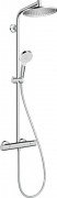 Душевая система Hansgrohe коллекция Crometta S Showerpipe 240 1jet с термостатом хром 27267000