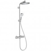 Душевая система Hansgrohe коллекция Crometta S Showerpipe EcoSmart 240 1jet с термостатом хром 27268000