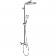 Душевая система Hansgrohe коллекция Crometta S Showerpipe 240 1jet с однорычажным смесителем хром 27269000