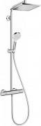Душова система Hansgrohe колекція Crometta E Showerpipe 240 1jet з термостатом хром 27271000