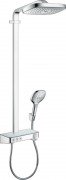 Душова система Hansgrohe колекція Raindance Select E Showerpipe 300 3jet з термостатом хром 27127000