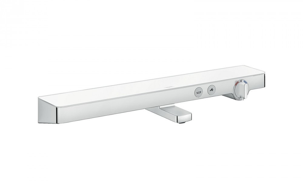 Смеситель с термостатом двухвентильный для ванны Hansgrohe коллекция Shower Tablet Select хром/белый 13183400