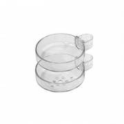 Мыльница двухместная Hansgrohe коллекция Cassetta S прозрачный 28675000