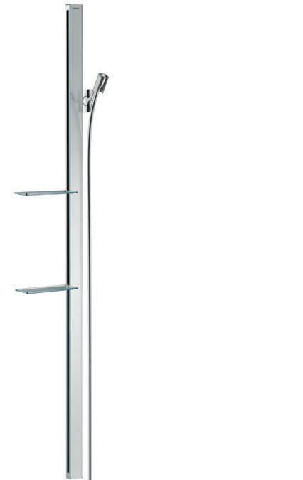 Штанга для душа с двумя полочками Hansgrohe коллекция Raindance E Unica хром 27645000