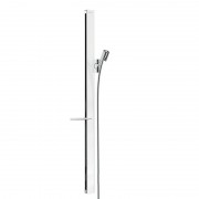 Штанга для душа с полочкой Hansgrohe коллекция Raindance E Unica хром/белая 27640400