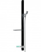 Штанга для душа с полочкой Hansgrohe коллекция Raindance E Unica хром/черная 27640600