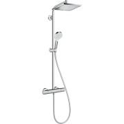 Душевая система Hansgrohe коллекция Crometta E Showerpipe EcoSmart 240 1jet с термостатом хром 27281000