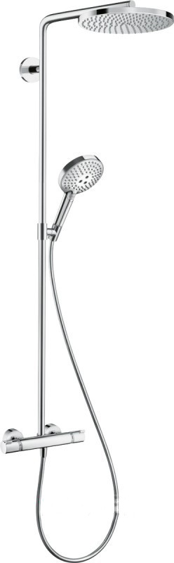 Душова система Hansgrohe колекція Raindance Select S Showerpipe 240 1jet P з термостатом хром 27633000