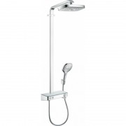 Душова система Hansgrohe колекція Raindance Select E Showerpipe EcoSmart 300 2jet з термостатом хром 27283000