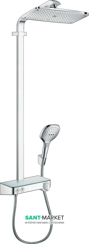 Душевая система Hansgrohe коллекция Raindance E Showerpipe EcoSmart 360 1jet с термостатом хром 27287000
