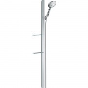 Душовий гарнітур зі штангою Hansgrohe колекція Raindance Select S 120 3jet 150 см і мильницею хром 27646000