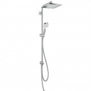 Душова система Hansgrohe колекція Crometta E Showerpipe EcoSmart Reno 240 1jet хром 27289000