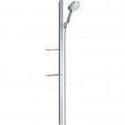 Душевой гарнитур со штангой Hansgrohe коллекция Raindance Select S 120 3jet 150 см и мыльницей хром 27646000