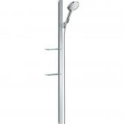 Душевой гарнитур со штангой Hansgrohe коллекция Raindance Select S 120 3jet 150 см и мыльницей хром 27646000
