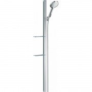 Душевой гарнитур со штангой Hansgrohe коллекция Raindance Select S EcoSmart 120 3jet 150 см и мыльницей хром 27647000