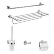Набор аксессуаров 5 в 1 Hansgrohe коллекция Logis Universal хром 41728000