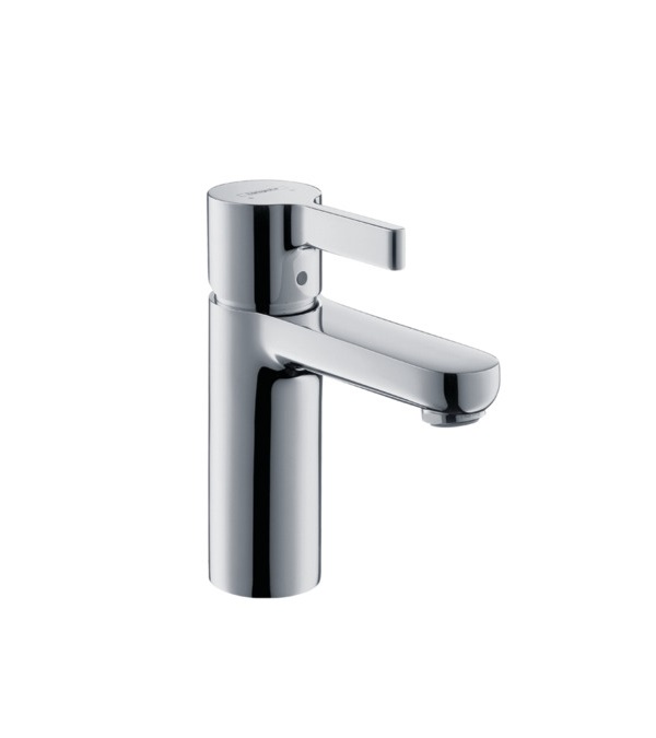 Смеситель для раковины однорычажный с донным клапаном Hansgrohe коллекция Metris S хром 31016000