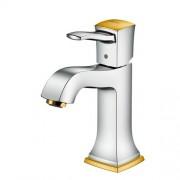 Змішувач для раковини одноважільний Hansgrohe колекція Metropol Classic хром / золото 31301090
