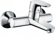 Смеситель для раковины однорычажный настенный Hansgrohe коллекция Focus хром 31923000