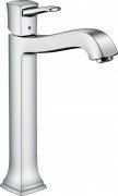 Смеситель для раковины однорычажный высокий с донным клапаном Hansgrohe коллекция Metropol Classic хром 31303000