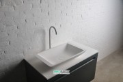 Раковина накладна прямокутна Volle Solid surface кам'яна 13-40-859