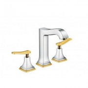 Змішувач для раковини двухвричажний вбудовується Hansgrohe колекція Metropol Classic хром / золото 31331090