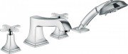 Смеситель двухвентильный на борт ванны с душем Hansgrohe коллекция Metropol Classic хром 31449000