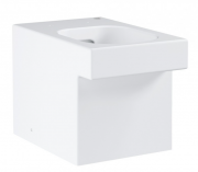 Підлоговий приставний унітаз Grohe Cube Ceramic з гігієнічним покриттям (без сидіння) альпін-білий 3948500H
