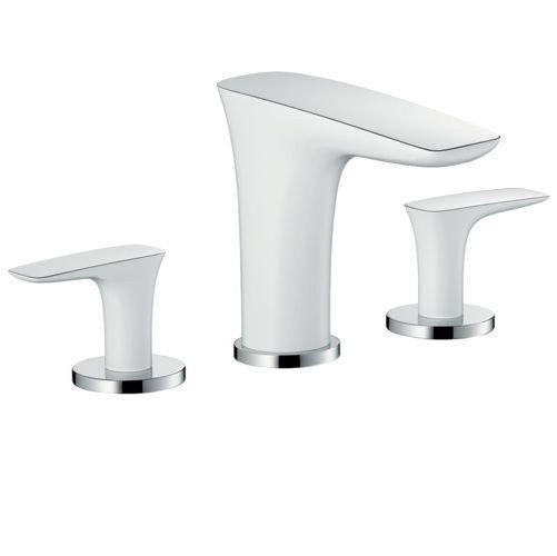 Змішувач для раковини Двохважеля прихований Hansgrohe колекція PuraVida хром / білий 15063000