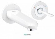 Змішувач для раковини одноважеля настінний Grohe Eurodisc Joy біла місяць 19968LS0