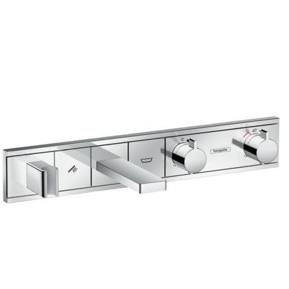 Смеситель с термостатом для ванны для 2 потребителей Hansgrohe коллекция RainSelect хром 15359000