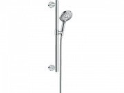 Душовий гарнітур зі штангою Hansgrohe колекція Raindance Select S 3jet 120 мм хром / білий 26320400