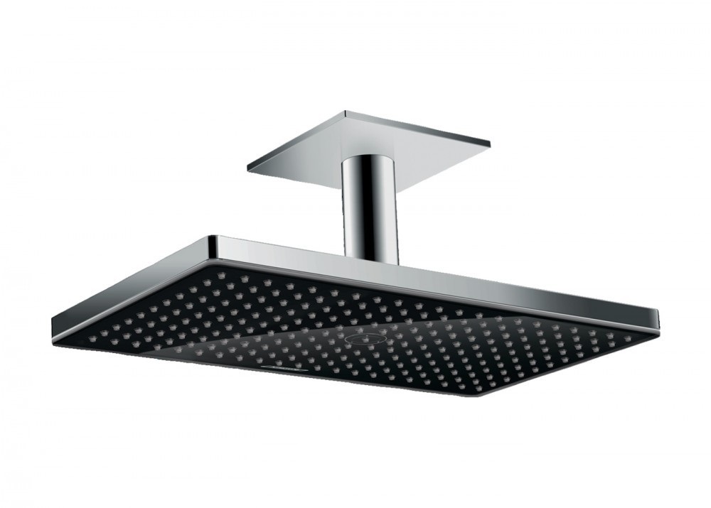 Верхний душ с тропическим душем Hansgrohe коллекция Rainmaker Select 1jet 460 мм хром/черный 24002600