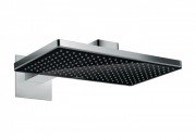 Верхній душ з тропічним душем Hansgrohe колекція Rainmaker Select 2jet 460 мм хром / чорний 24005600