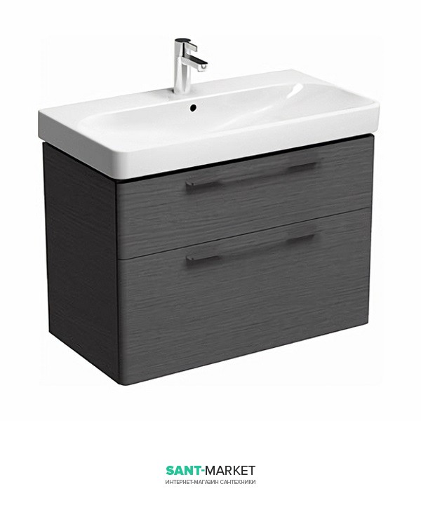 Тумба під раковину Kolo Traffic 75 з двома ящиками сірий дуб 89527000