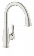 Смеситель для кухни с выдвижной лейкой Grohe Parkfield суперсталь 30215DC0