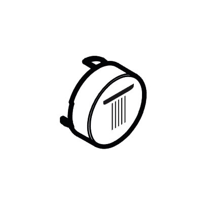 Кнопка для термостата Hansgrohe колекція Shower Select білий 92571450