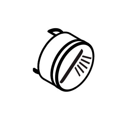 Кнопка для термостата Hansgrohe коллекция Shower Select черный 92573610