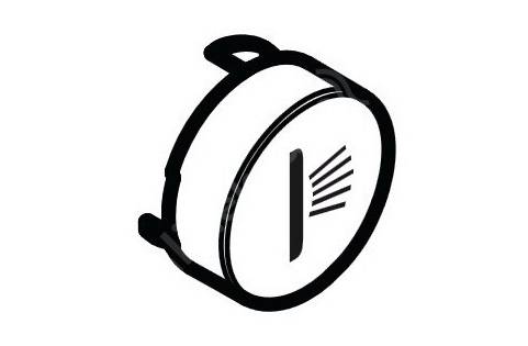 Кнопка для термостата Hansgrohe коллекция Shower Select черный 92578610