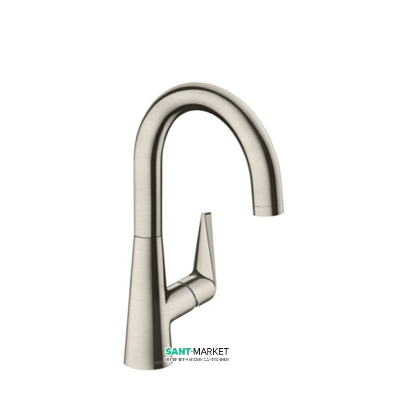 Змішувач для кухні одноважільний Hansgrohe колекція Talis S нержавіюча сталь 72810800