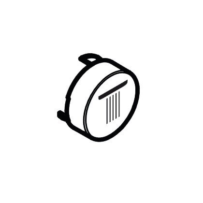 Кнопка для термостата Hansgrohe колекція Shower Select чорний 92571610