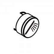 Кнопка для термостата Hansgrohe колекція Shower Select чорний 92573610