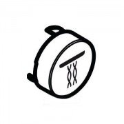 Кнопка для термостата Hansgrohe колекція Shower Select білий 92575450