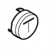 Кнопка для термостата Hansgrohe колекція Shower Select білий 92576450