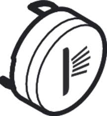 Кнопка для термостата Hansgrohe коллекция Shower Select белый 92578450