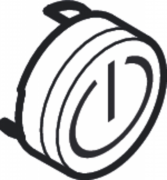 Кнопка для термостата Hansgrohe коллекция Shower Select черный 92579610